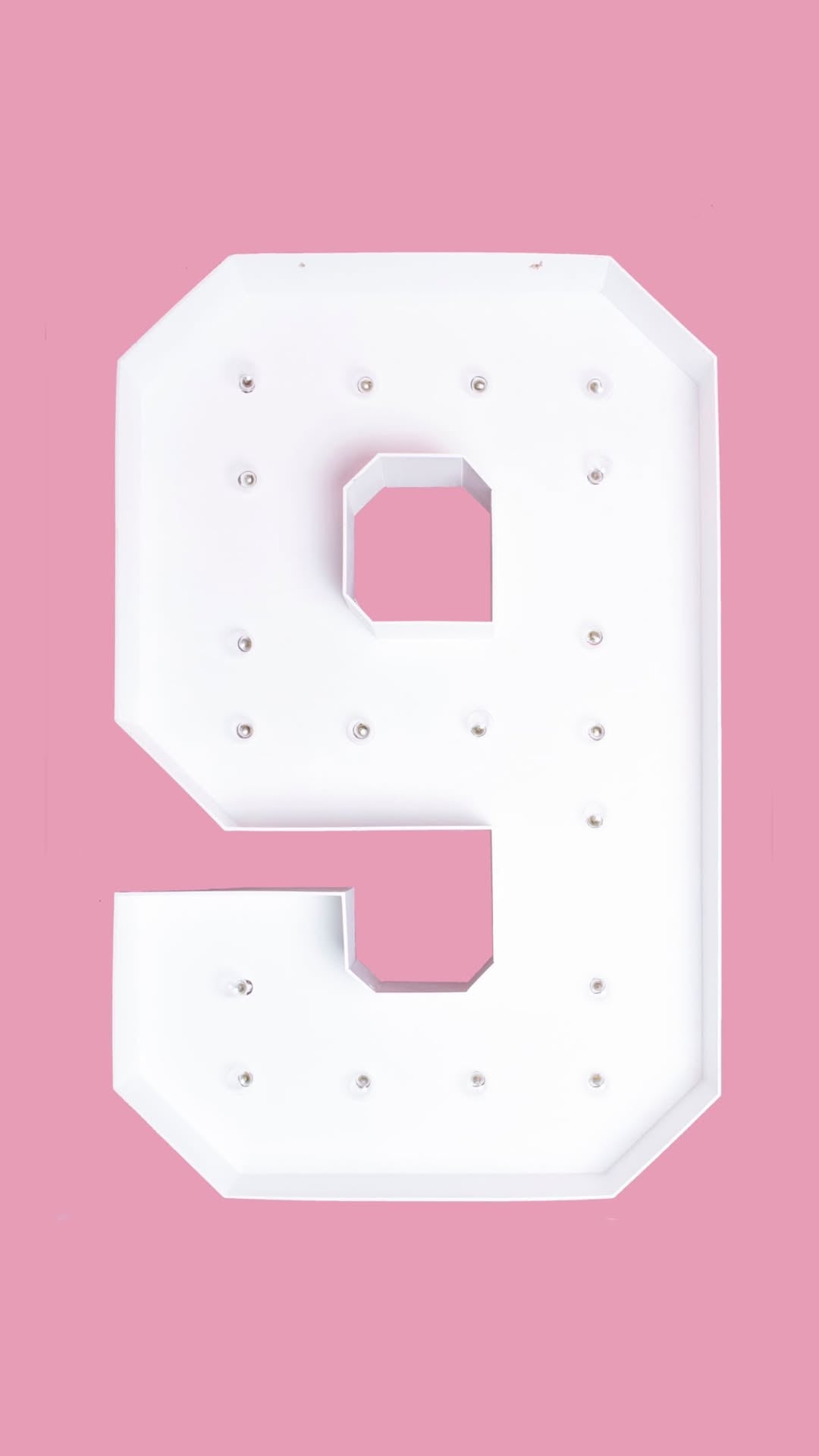 Light Up Marquee Number Rentals