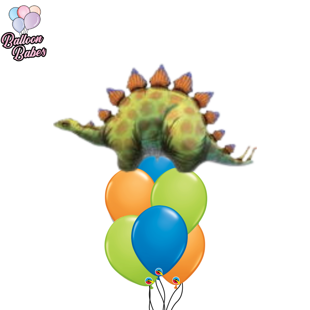 Dinosaur Stegosaurus Balloon w/ 6 Latex Balloons