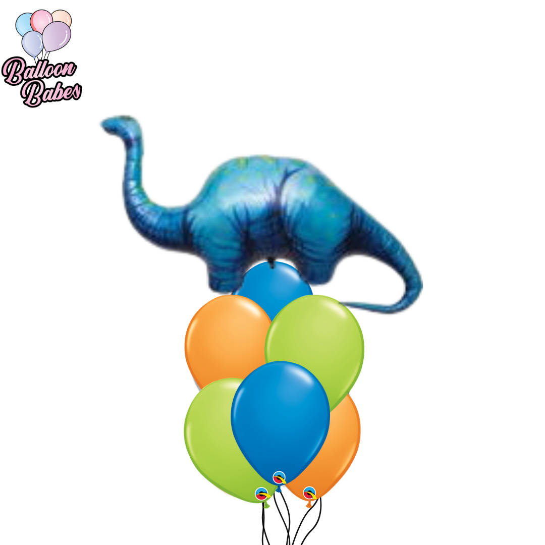 Dinosaur Brontosaurus Balloon w/ 6 Latex Balloons