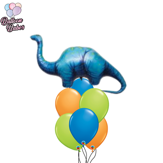 Dinosaur Brontosaurus  Balloon w/ 6 Latex Balloons
