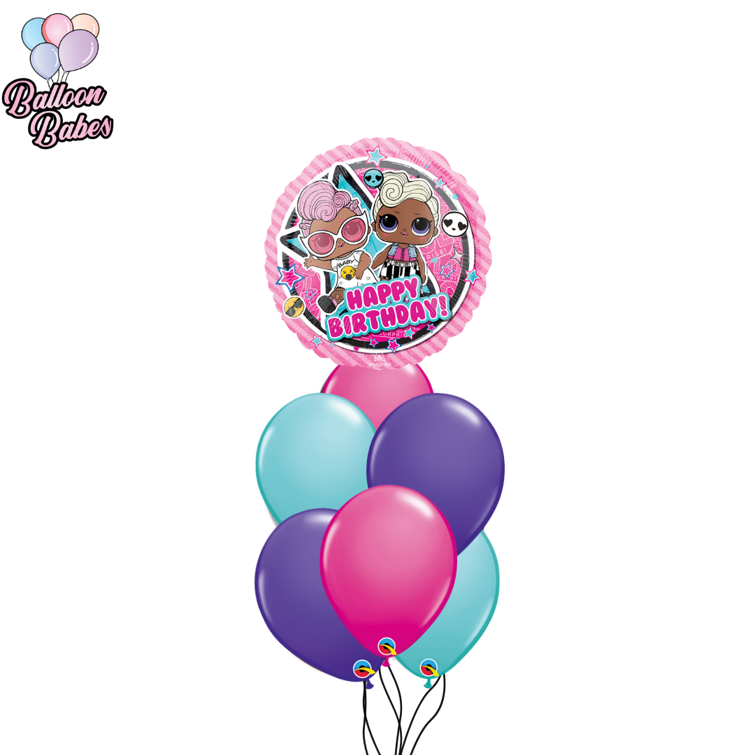 Medium LOL w/ 6 Latex Balloons