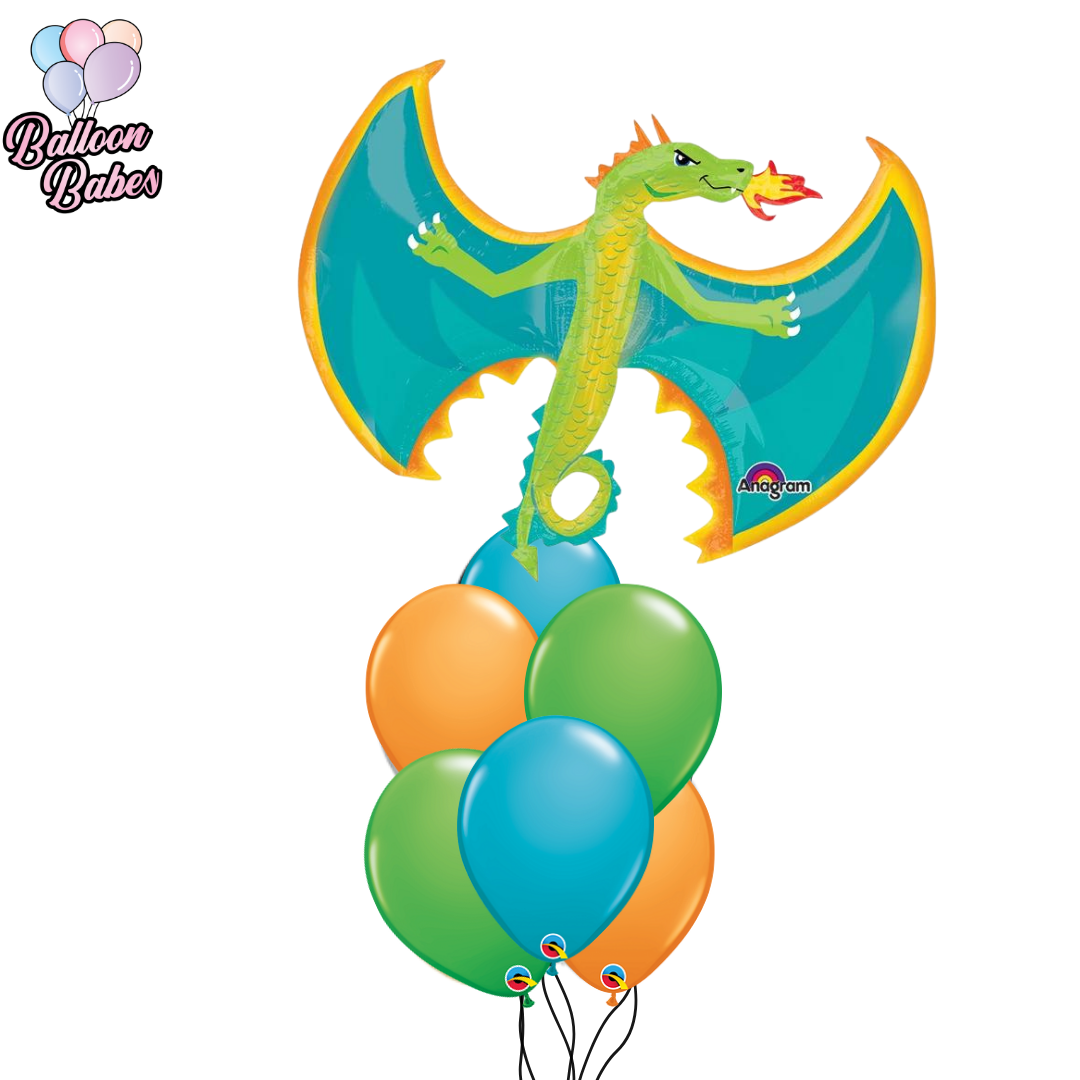 Flying Dragon Balloon w/ 6 Latex Balloons-Animal