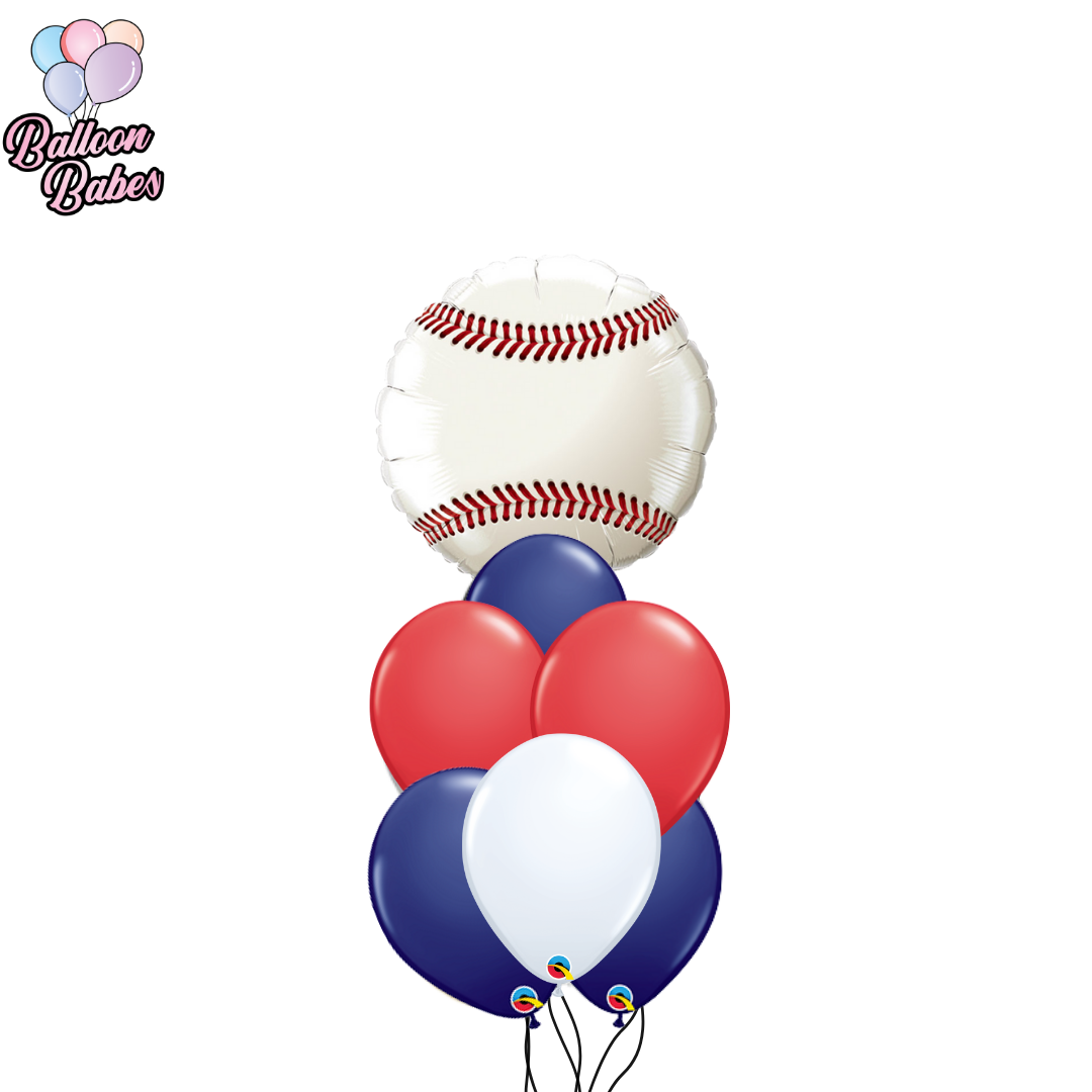 Baseball Balloon w/ 6 Latex Balloons-Sports