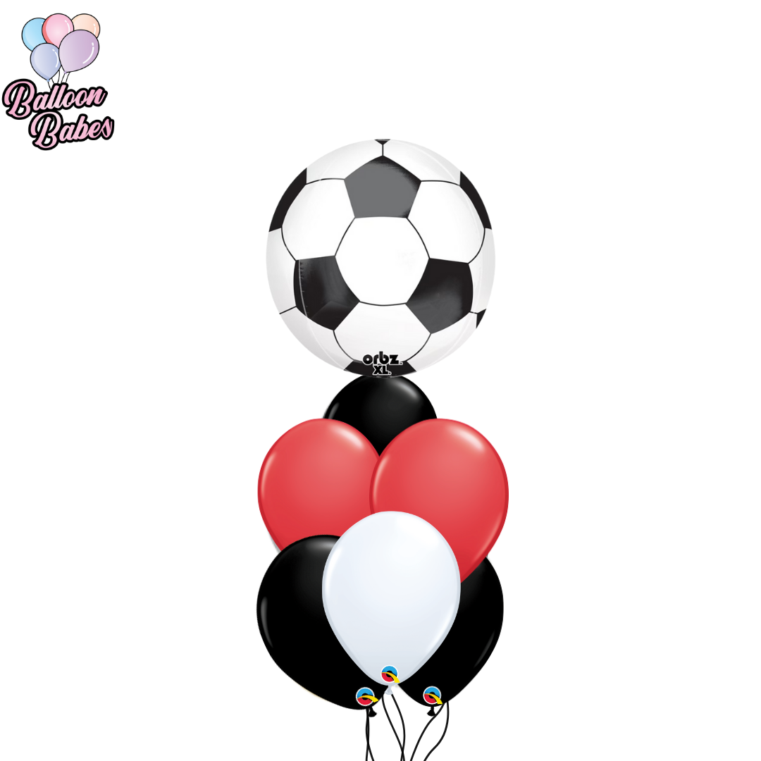 Soccer Ball Balloon w/ 6 Latex Balloons-Sports