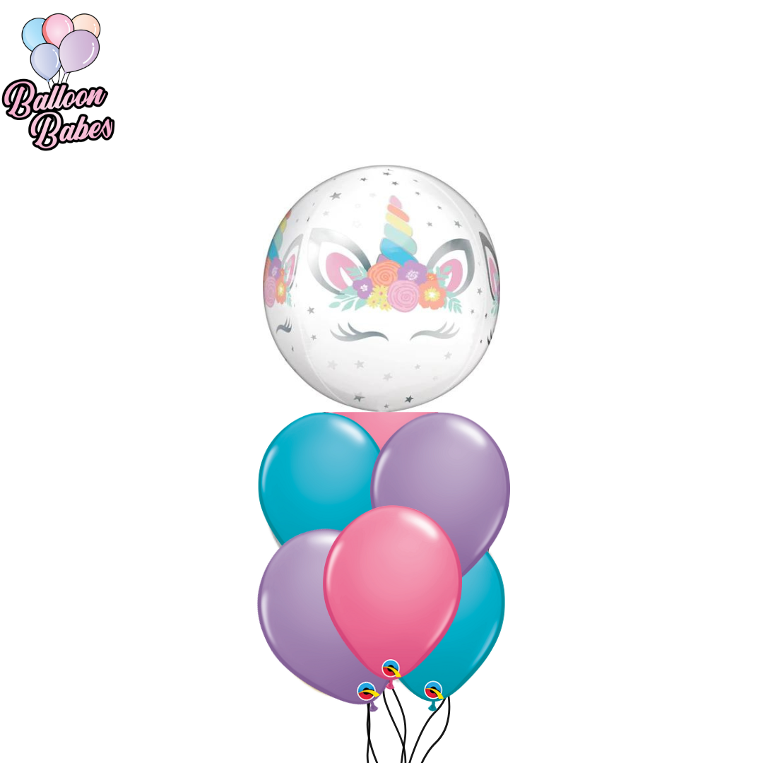 Unicorn Orbz Balloon Bouquet