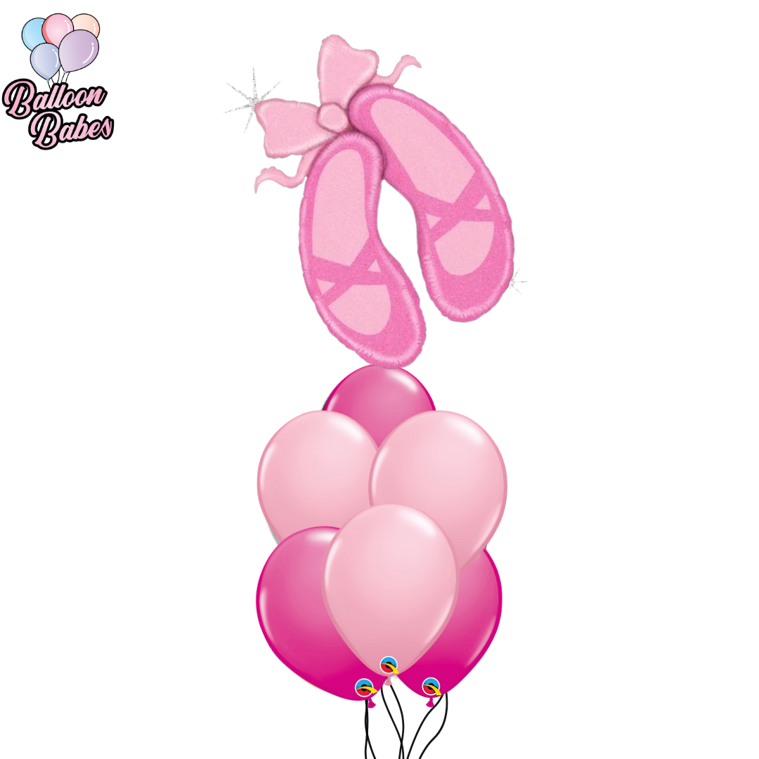 Ballerina Slippers Balloon w/ 6 Latex Balloons-Sports