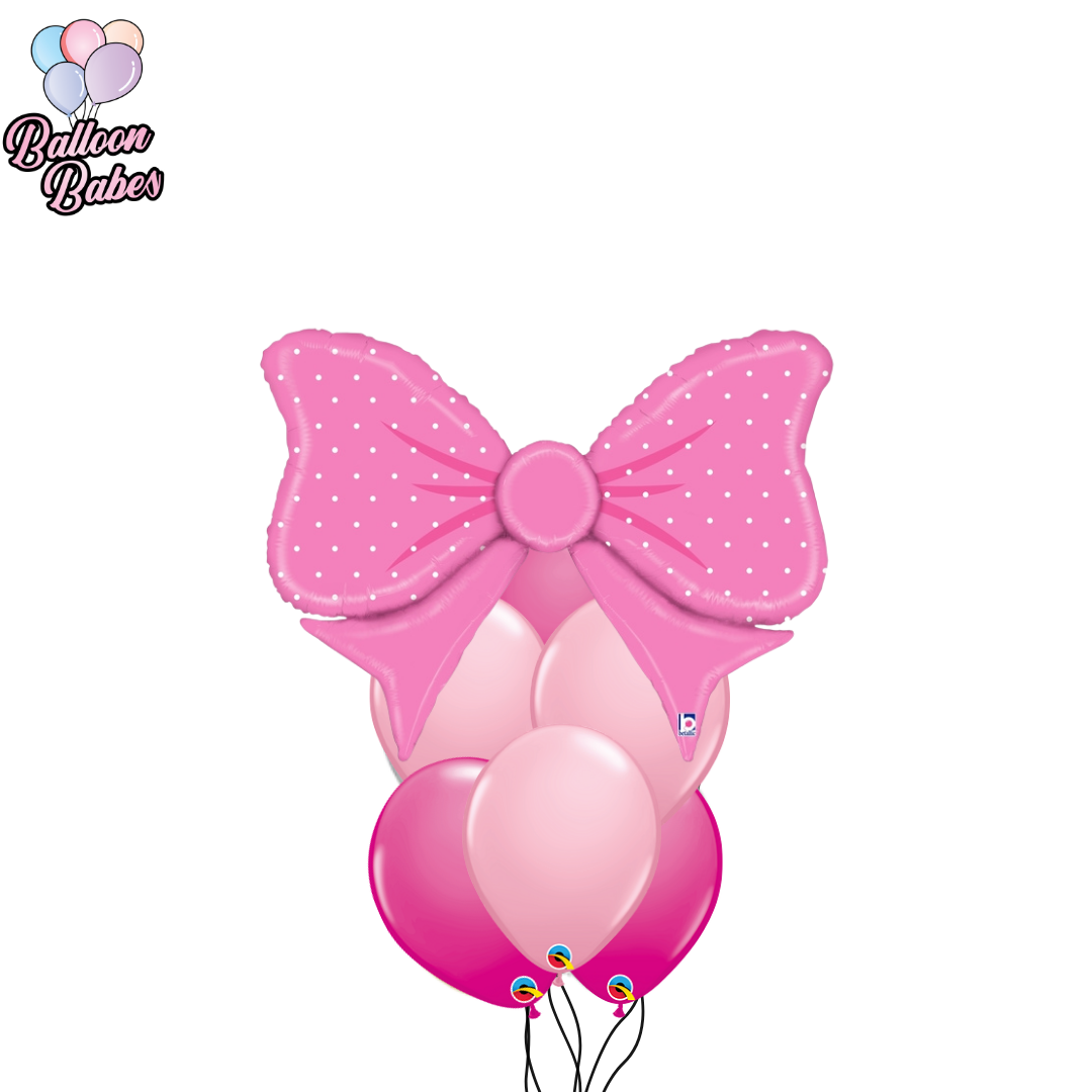 Bow w/ 6 Latex Balloons