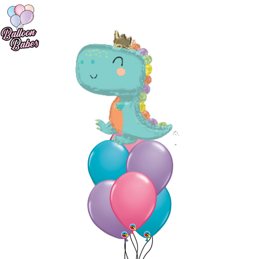 Dinosaur Babysaurus Balloon w/ 6 Latex Balloons