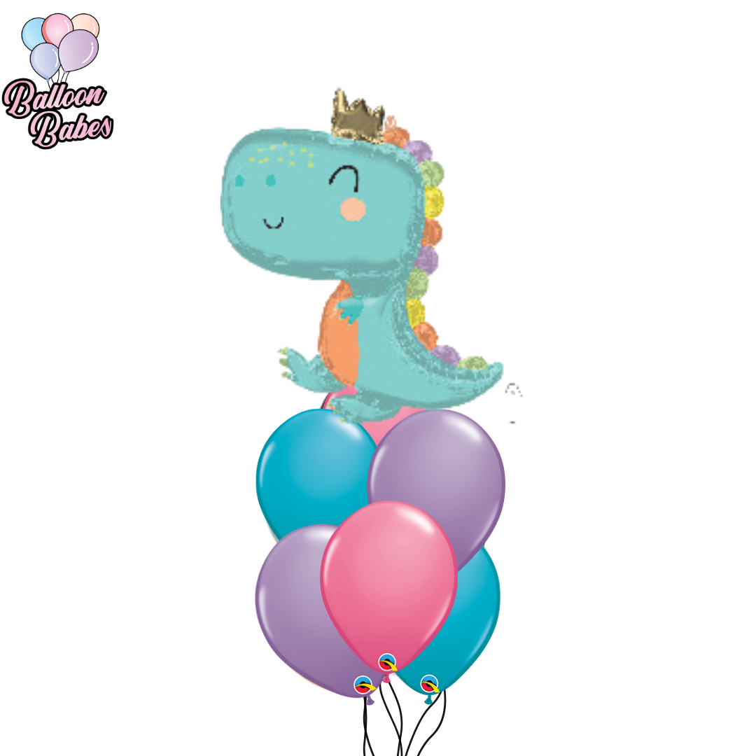 Dinosaur Babysaurus Balloon w/ 6 Latex Balloons