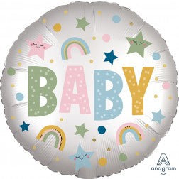 Baby Foil w/ 6 Latex Balloons
