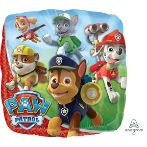 Medium Paw Patrol Foil w/ 6 Latex Balloons