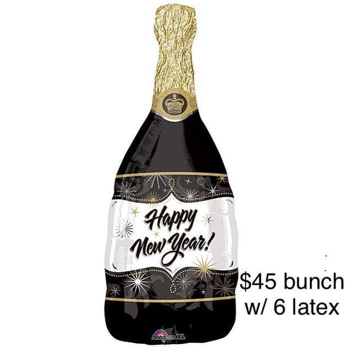Happy New Year Champagne Balloon