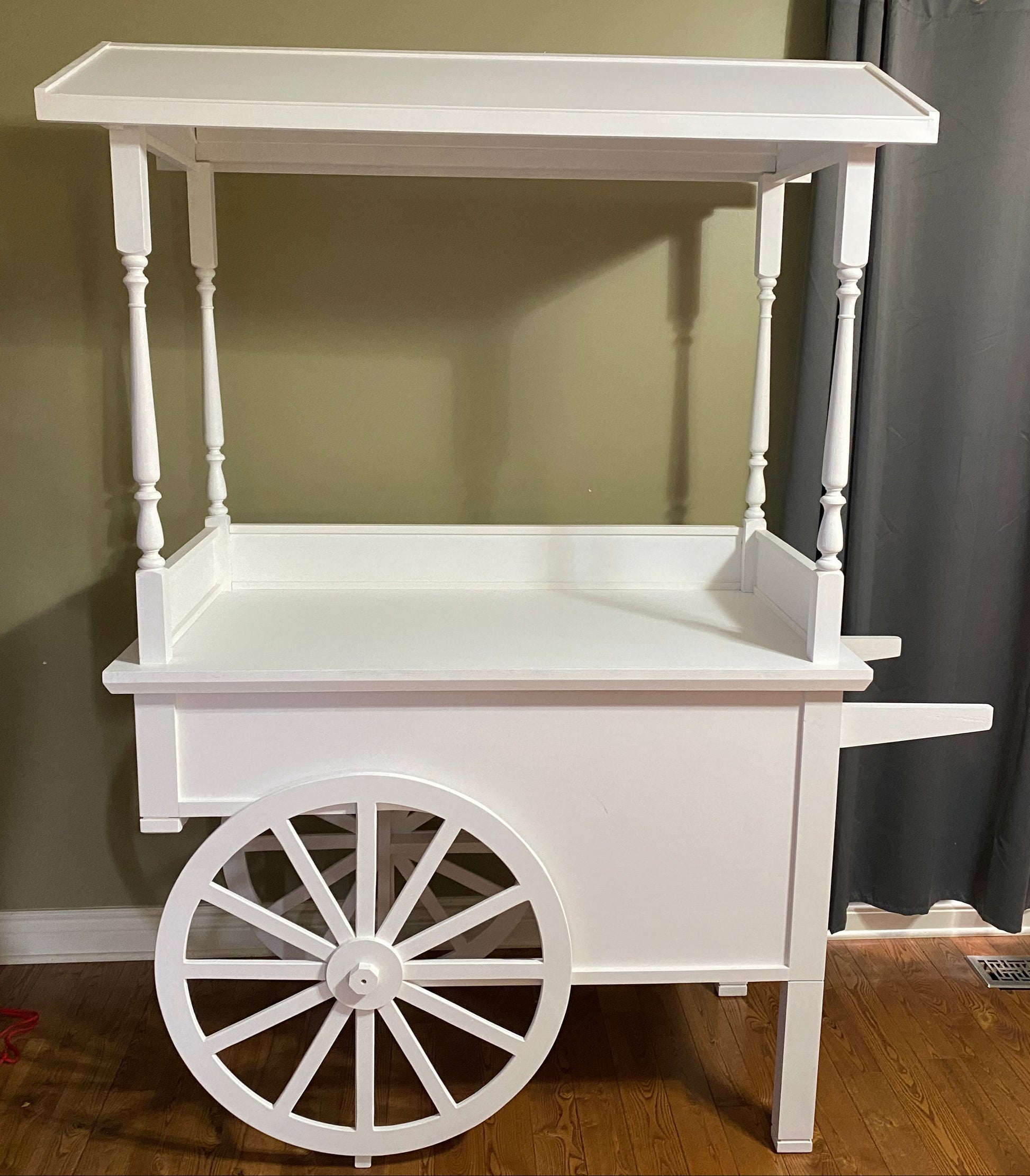 white candy cart rental