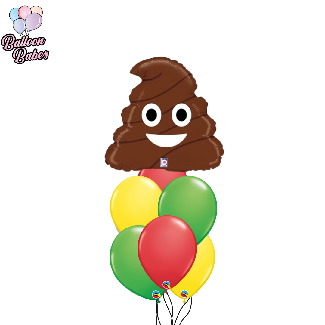 Poo Emoji Balloon Bunch