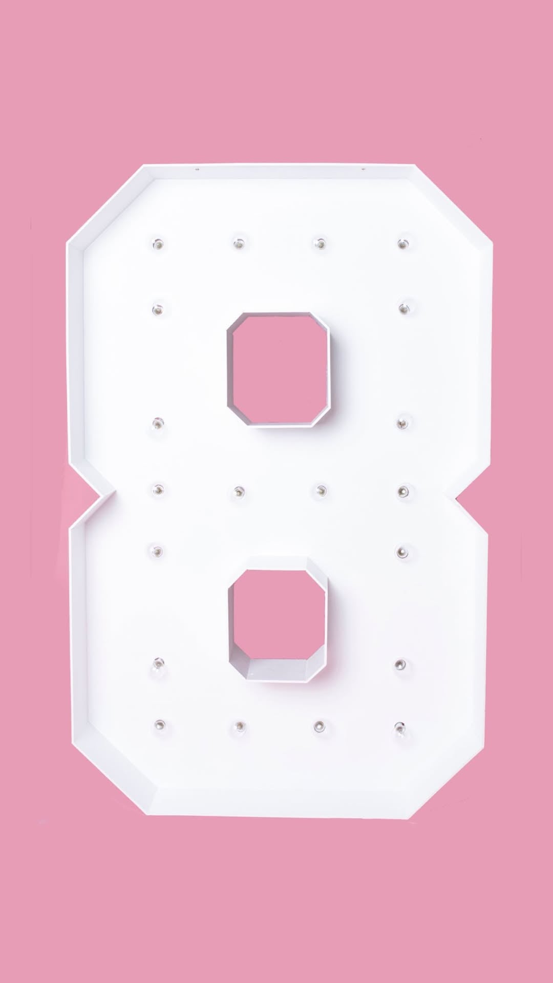 Light Up Marquee Number Rentals