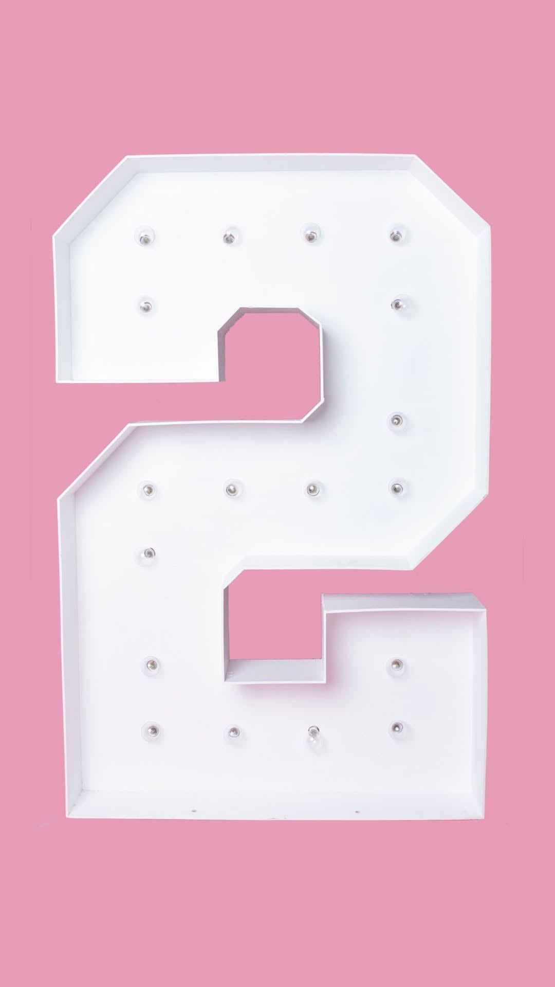 Light Up Marquee Number Rentals
