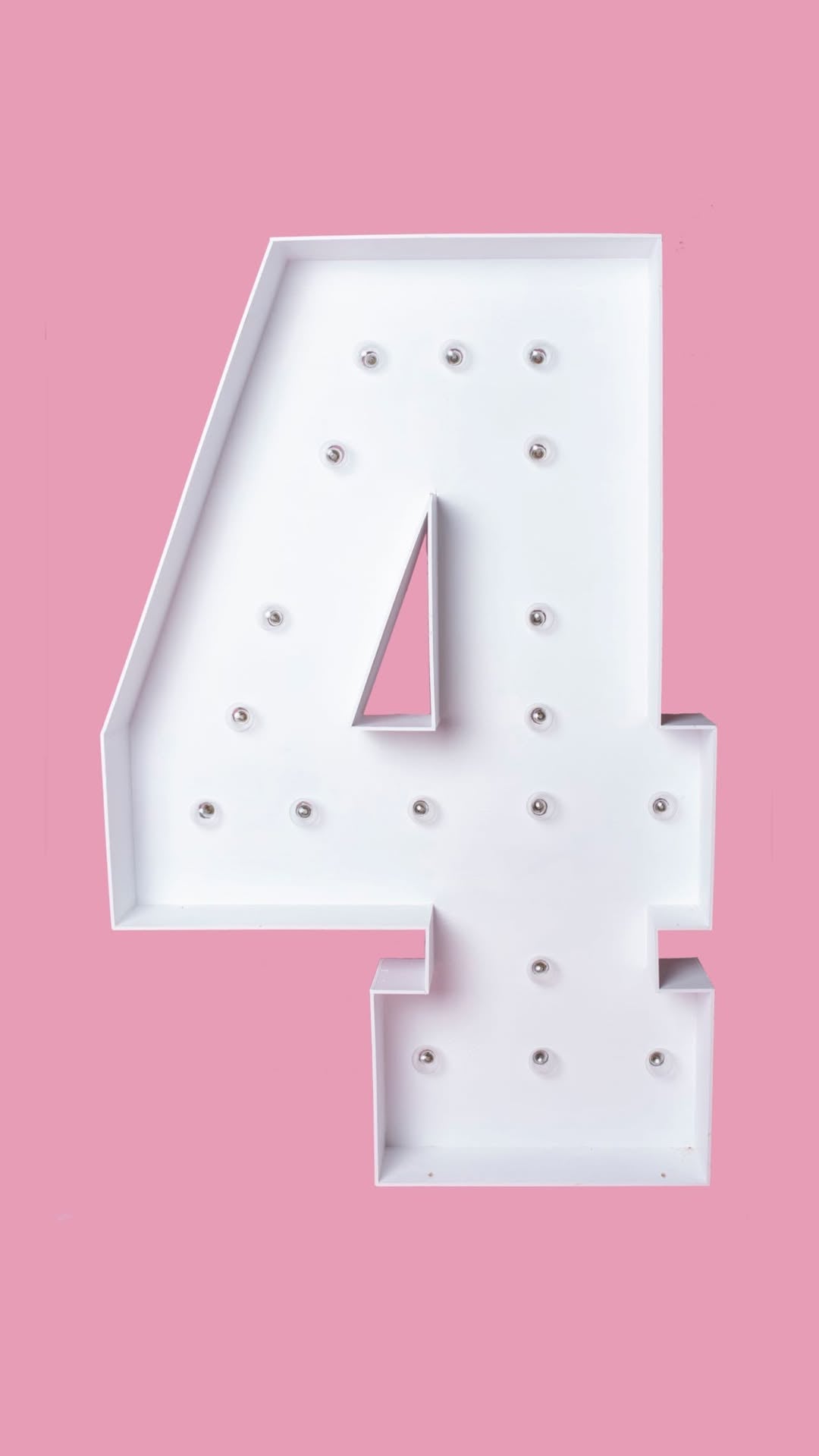 Light Up Marquee Number Rentals