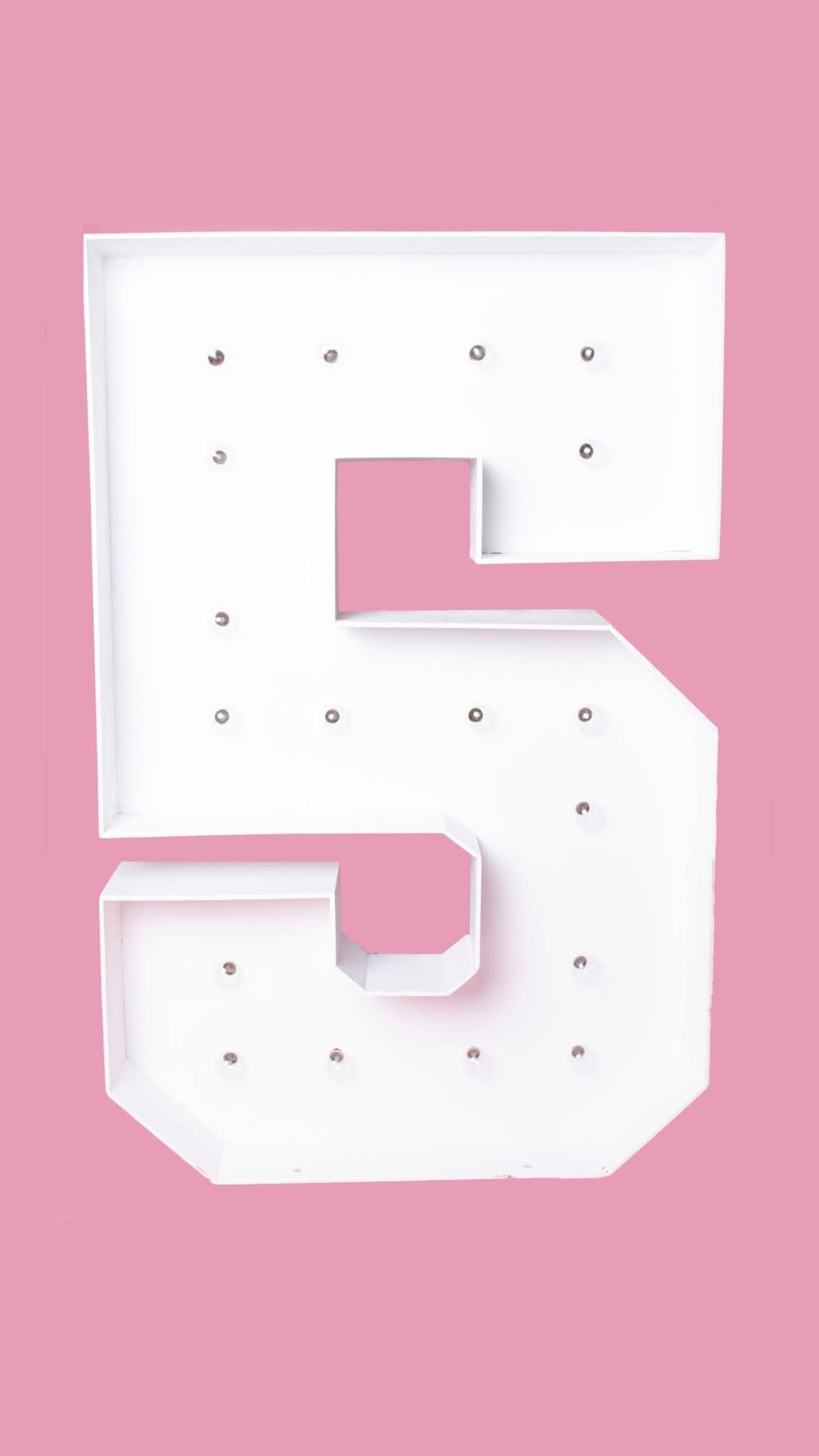 Light Up Marquee Number Rentals