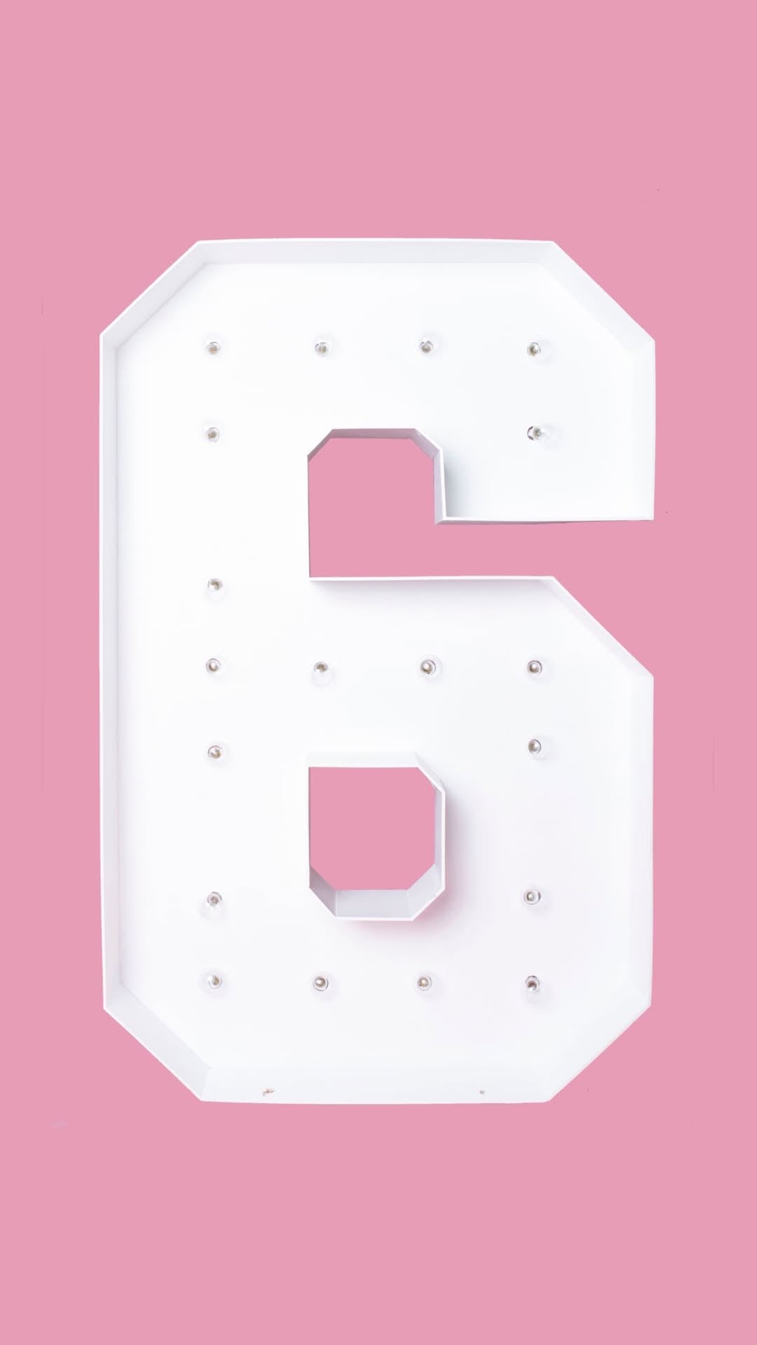 Light Up Marquee Number Rentals