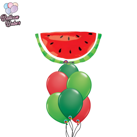 Jumbo Watermelon Balloon w/ 6 Latex Balloons