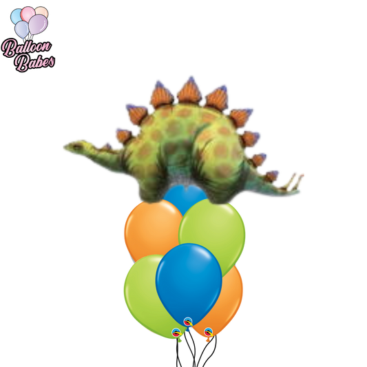 Dinosaur Stegosaurus Balloon w/ 6 Latex Balloons