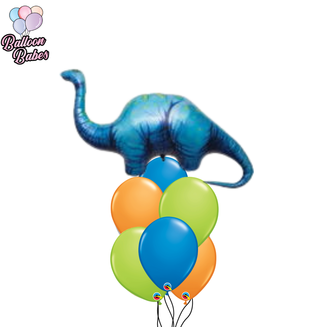 Dinosaur Brontosaurus  Balloon w/ 6 Latex Balloons