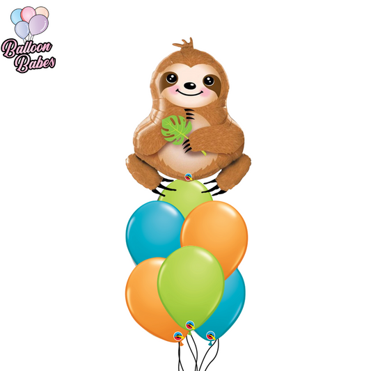 Sloth Balloon w/ 6 Latex Balloons-Animal
