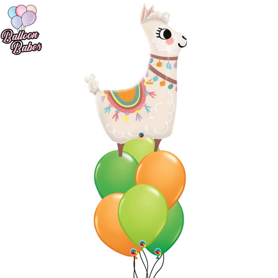 Llama Balloon w/ 6 Latex Balloons-Animal