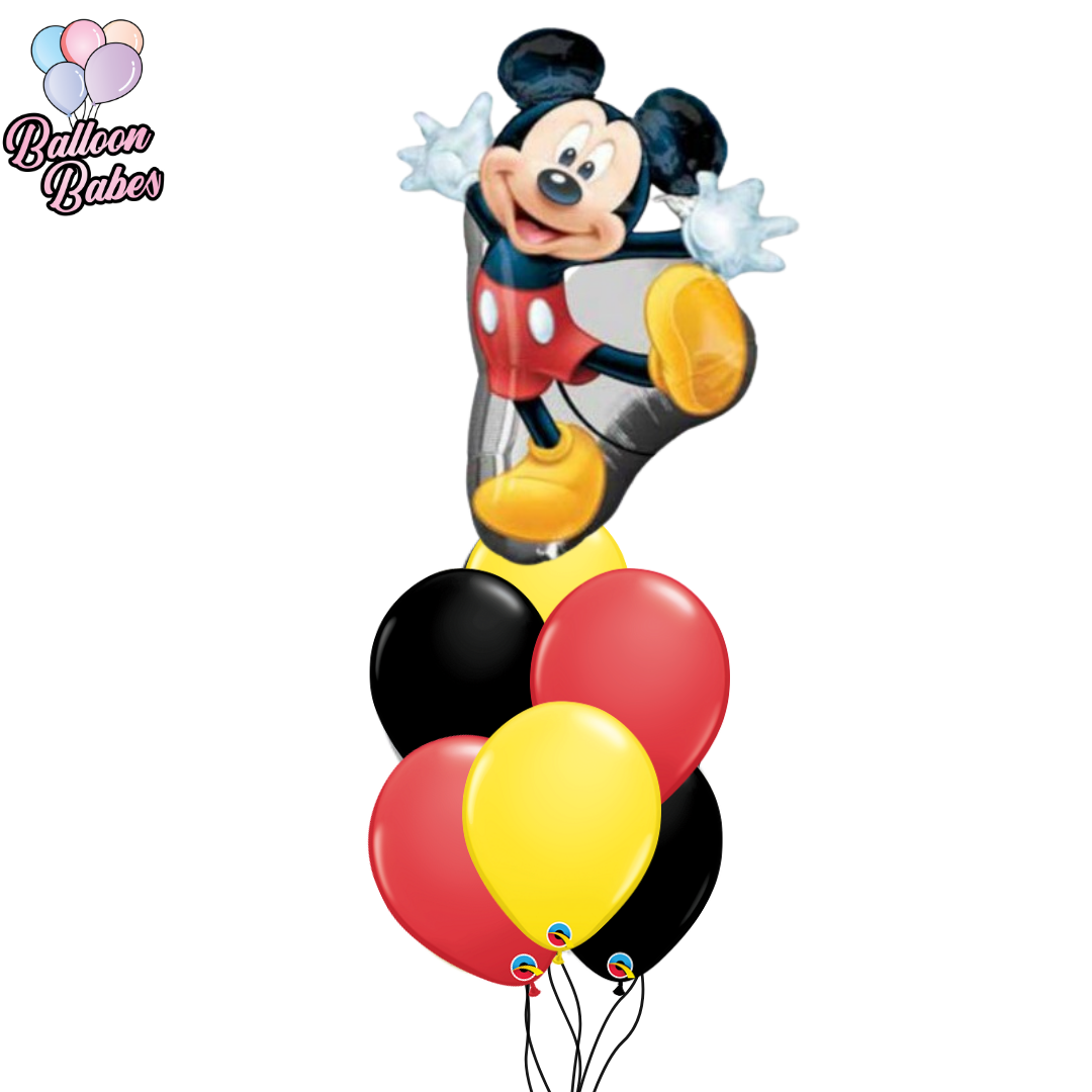 Mickey Balloon w/ 6 Latex Balloons