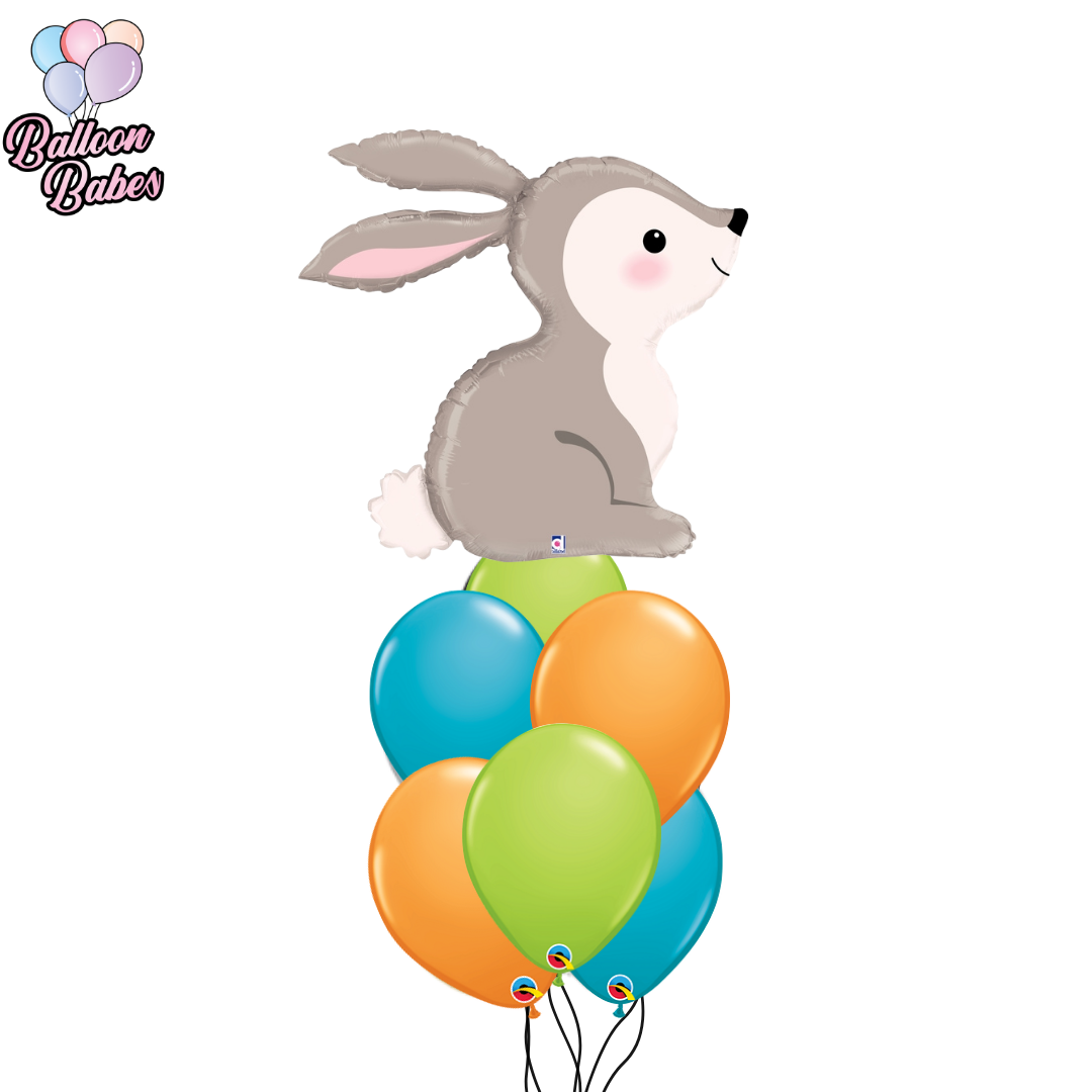 Woodland Rabbit Balloon w/ 6 Latex Balloons-Animal