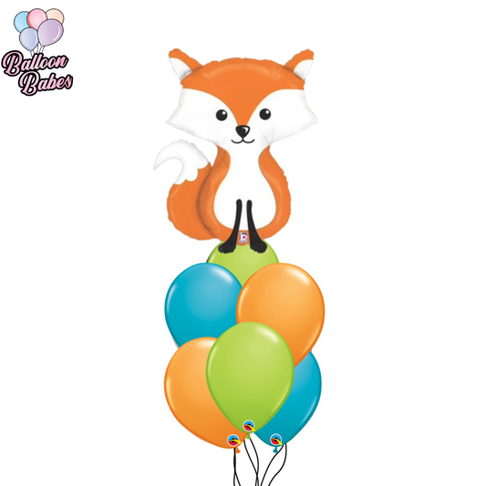 Woodland Fox Balloon w/ 6 Latex Balloons-Animal