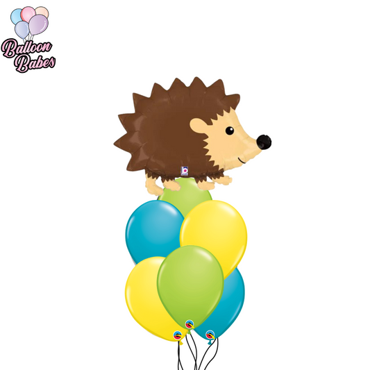 Woodland Hedgehog Balloon w/ 6 Latex Balloons-Animal
