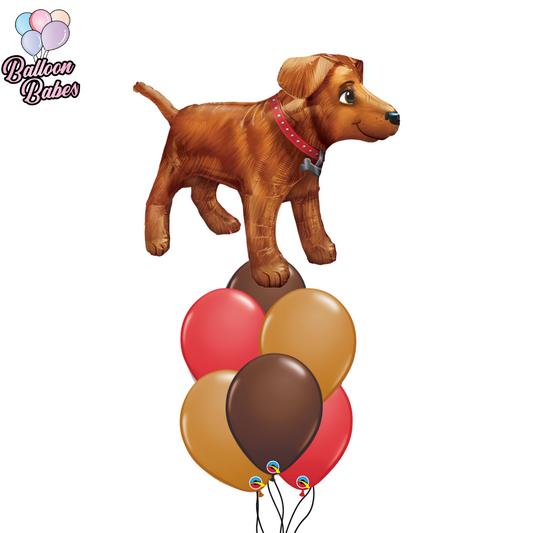 Puppy Dog Balloon w/ 6 Latex Balloons-Animal