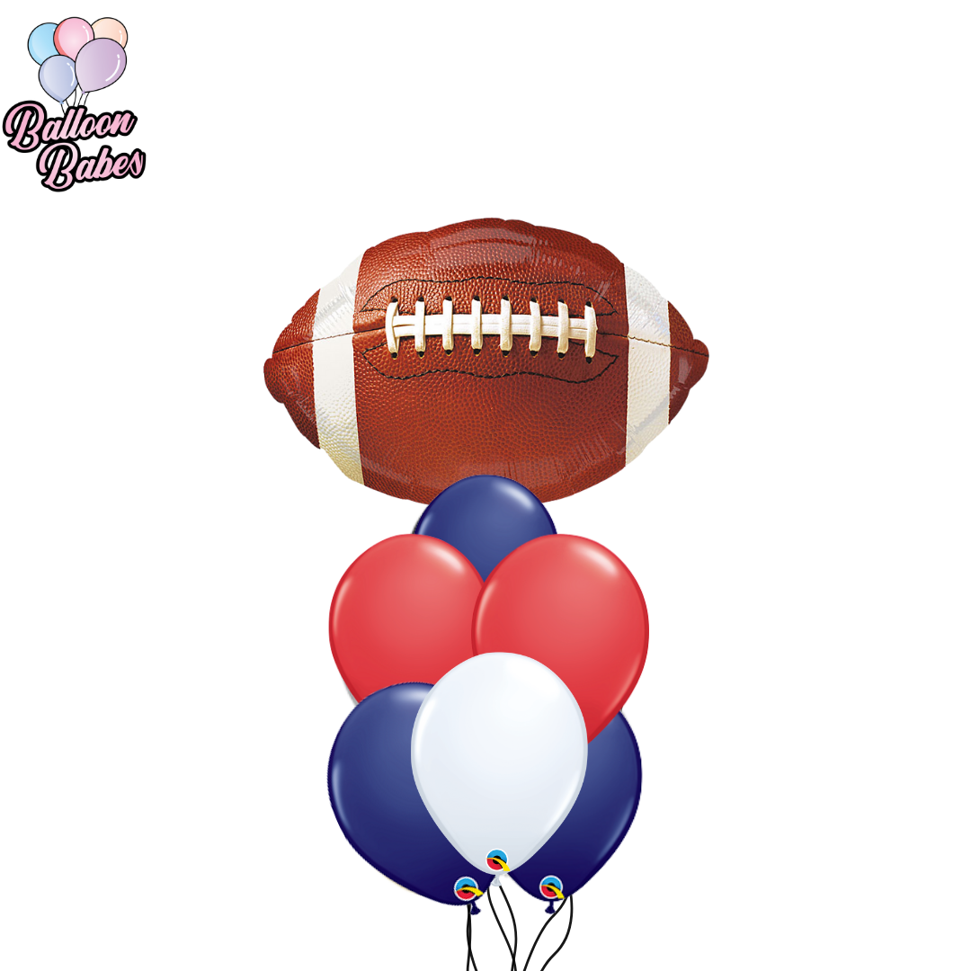 Football Balloon w/ 6 Latex Balloons-Sports