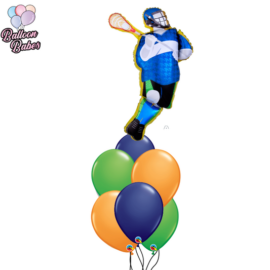 Lacrosse Balloon w/ 6 Latex Balloons-Sports