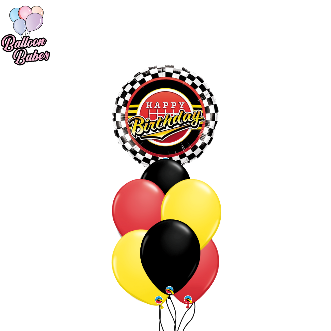 Racing Balloon w/ 6 Latex Balloons-Sports