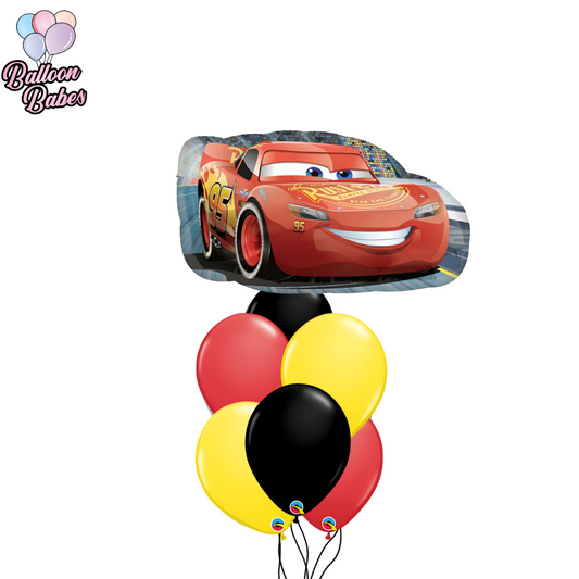 Cars Balloon w/ 6 Latex Balloons-Sports