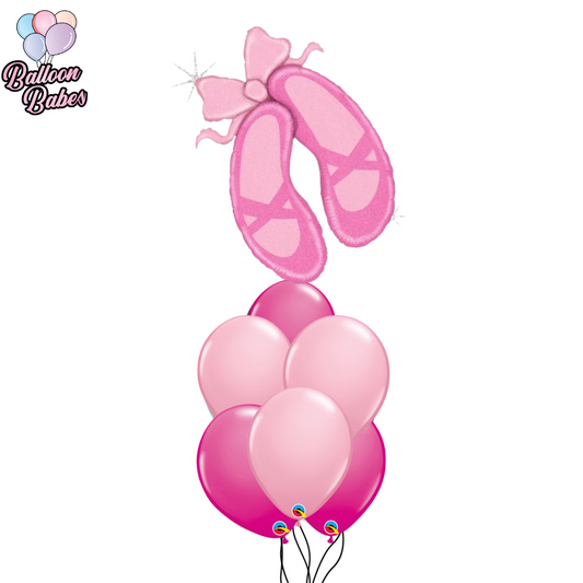 Ballerina Slippers Balloon w/ 6 Latex Balloons-Sports