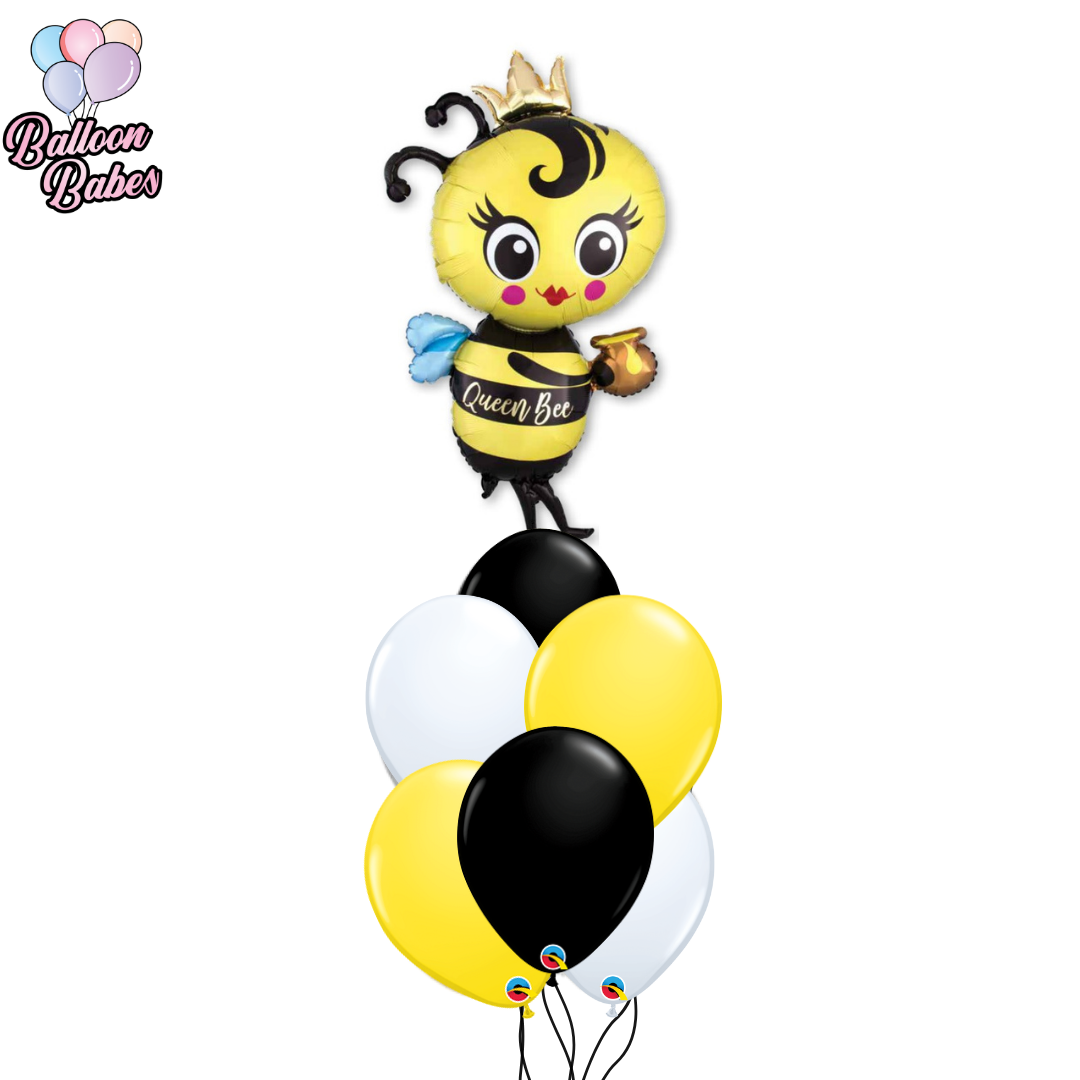 Jumbo Queen Bee Balloon w/ 6 Latex Balloons- Animals – Balloon Babes ...