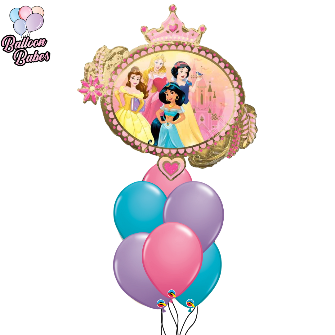 Jumbo Princess Balloon w/ 6 Latex Balloons