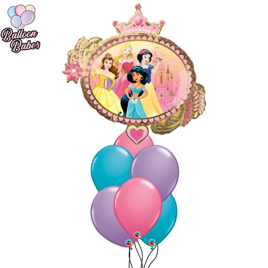 Jumbo Princess Balloon w/ 6 Latex Balloons