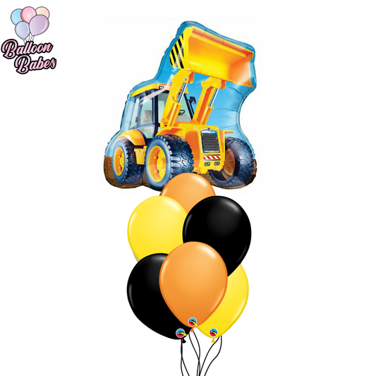 Jumbo Construction Truck Balloon w/ 6 Latex Balloons