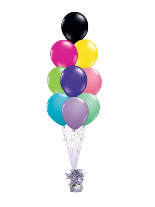 9 Latex Balloon Bunch